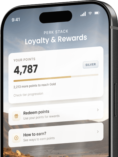 PerkStack loyalty and rewards mobile app
