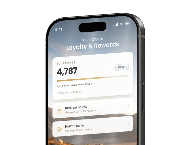 PerkStack loyalty and rewards mobile app